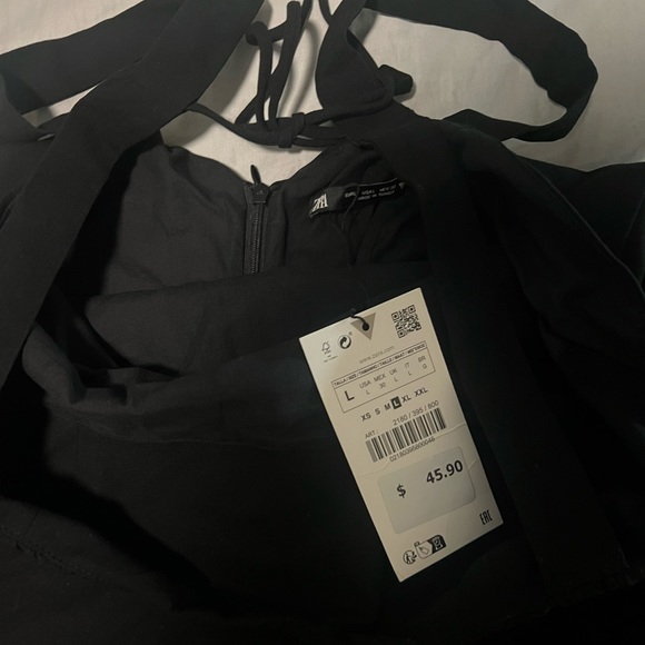 ZARA Linen Blend Short Dress - Picture 7 of 7